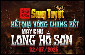 LONG HỔ SƠN - KẾT QUẢ CHUNG KẾT- SONG TUYỆT MÙA 3