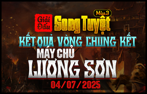 LƯƠNG SƠN - KẾT QUẢ CHUNG KẾT- SONG TUYỆT MÙA 3