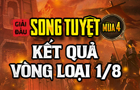 KẾT QUẢ VÒNG LOẠI 1/8 NHÁNH THUA - SONG TUYỆT 4