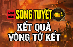 KẾT QUẢ VÒNG TỨ KẾT NHÁNH THUA - SONG TUYỆT 4