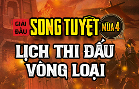 LỊCH THI ĐẤU VÒNG LOẠI DOUBLE ELIMINATION - ST4