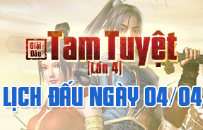 KẾT QUẢ VÒNG BẢNG & LỊCH ĐẤU NGÀY 4/4