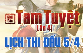 LỊCH THI ĐẤU NGÀY 5/4