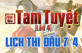 LỊCH THI ĐẤU NGÀY 7/4